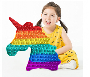 licorne géante pop it toy
